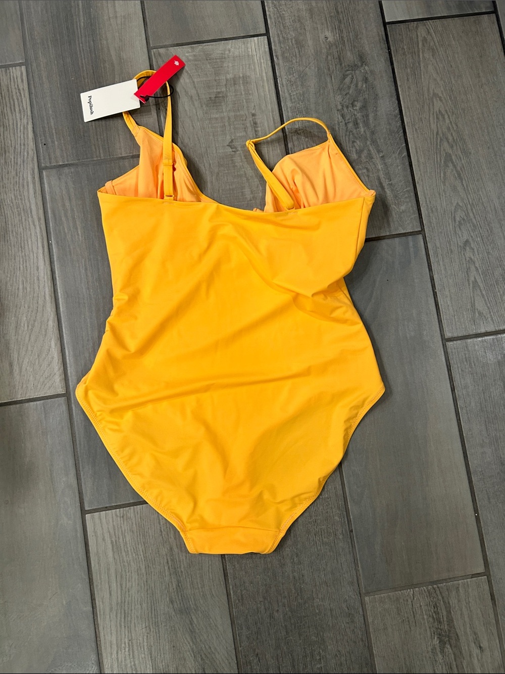 Popilush Tummy Control Deep V Neck Slimming Swimsuit - Picture 7 of 8